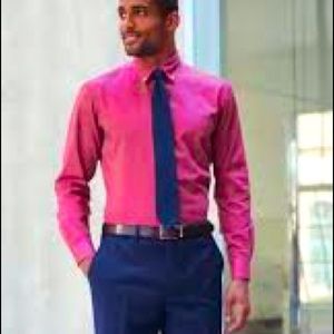 Kenneth Cole Reaction Violet Slim Fitted Shirt